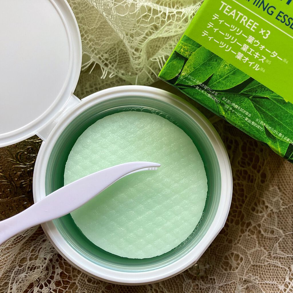 ティーツリーカーミングエッセンスパッド/MEDIHEAL/トナーパッドを使ったクチコミ(2枚目)