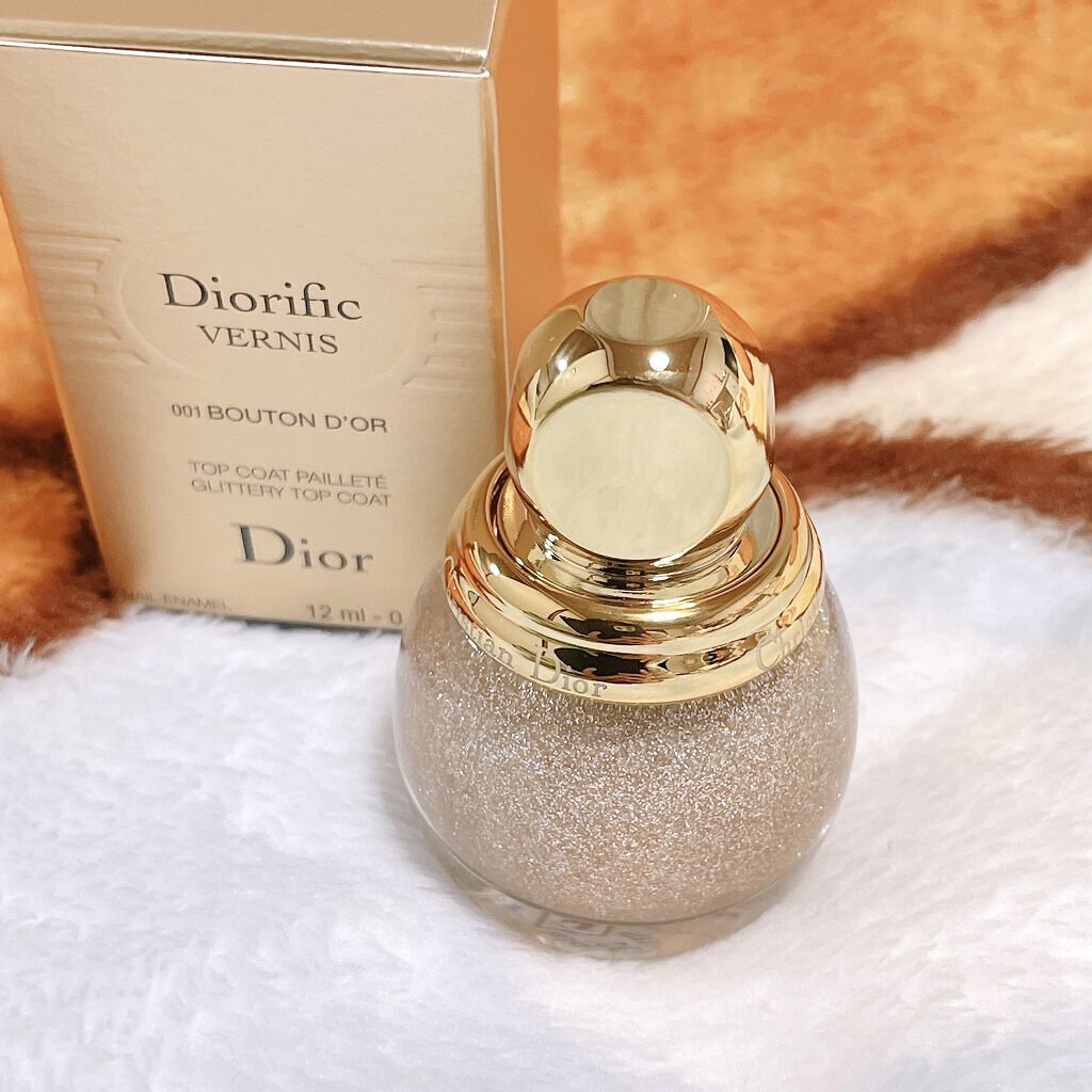ディオリフィック グリッター トップ コート 001 ブトン ドール/Dior/ネイルトップコートを使ったクチコミ（1枚目）