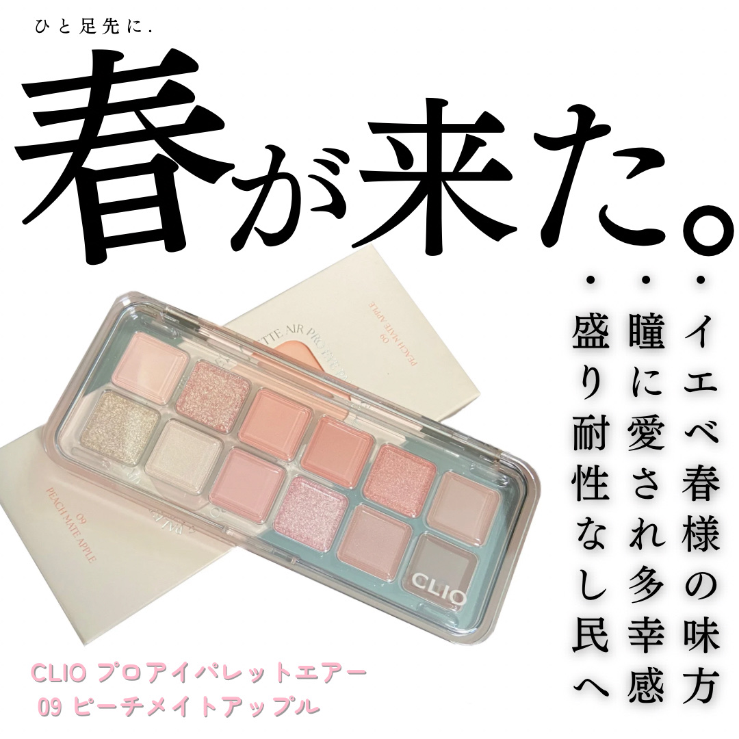プロ アイ パレット エアー/CLIO/アイシャドウパレットを使ったクチコミ（1枚目）