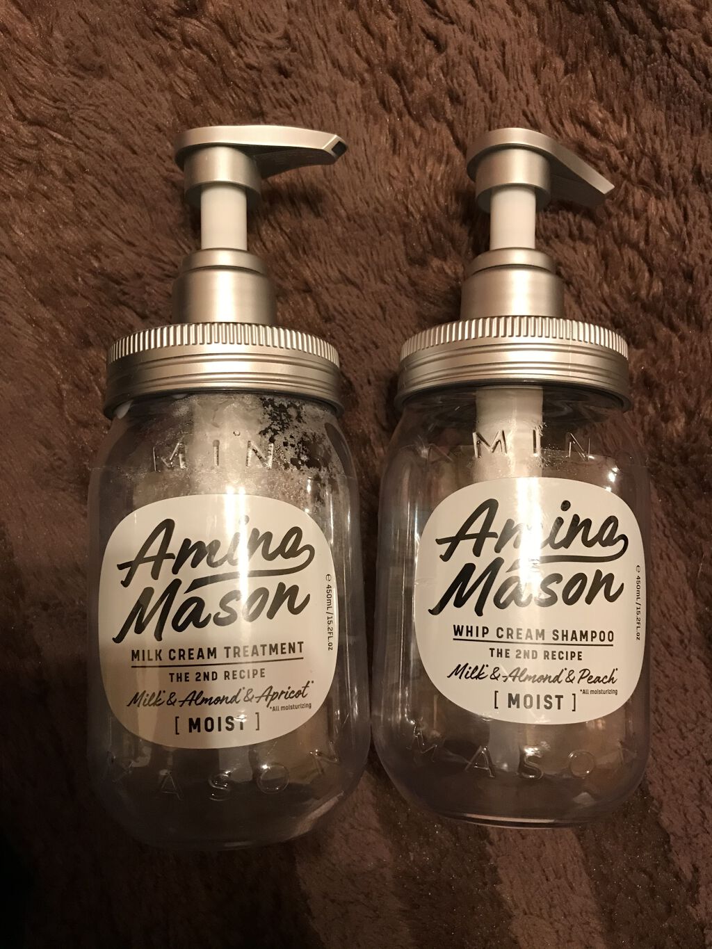 アミノメイソン ディープモイスト ホイップクリーム シャンプー/ミルククリーム ヘアトリートメント/アミノメイソン/市販シャンプーを使ったクチコミ（1枚目）