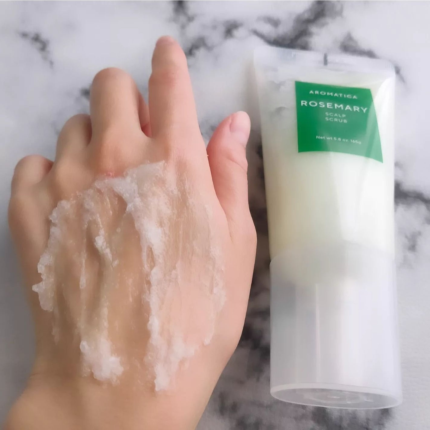 ローズマリー スカルプ スクラブ/AROMATICA/ヘッドスクラブを使ったクチコミ(5枚目)