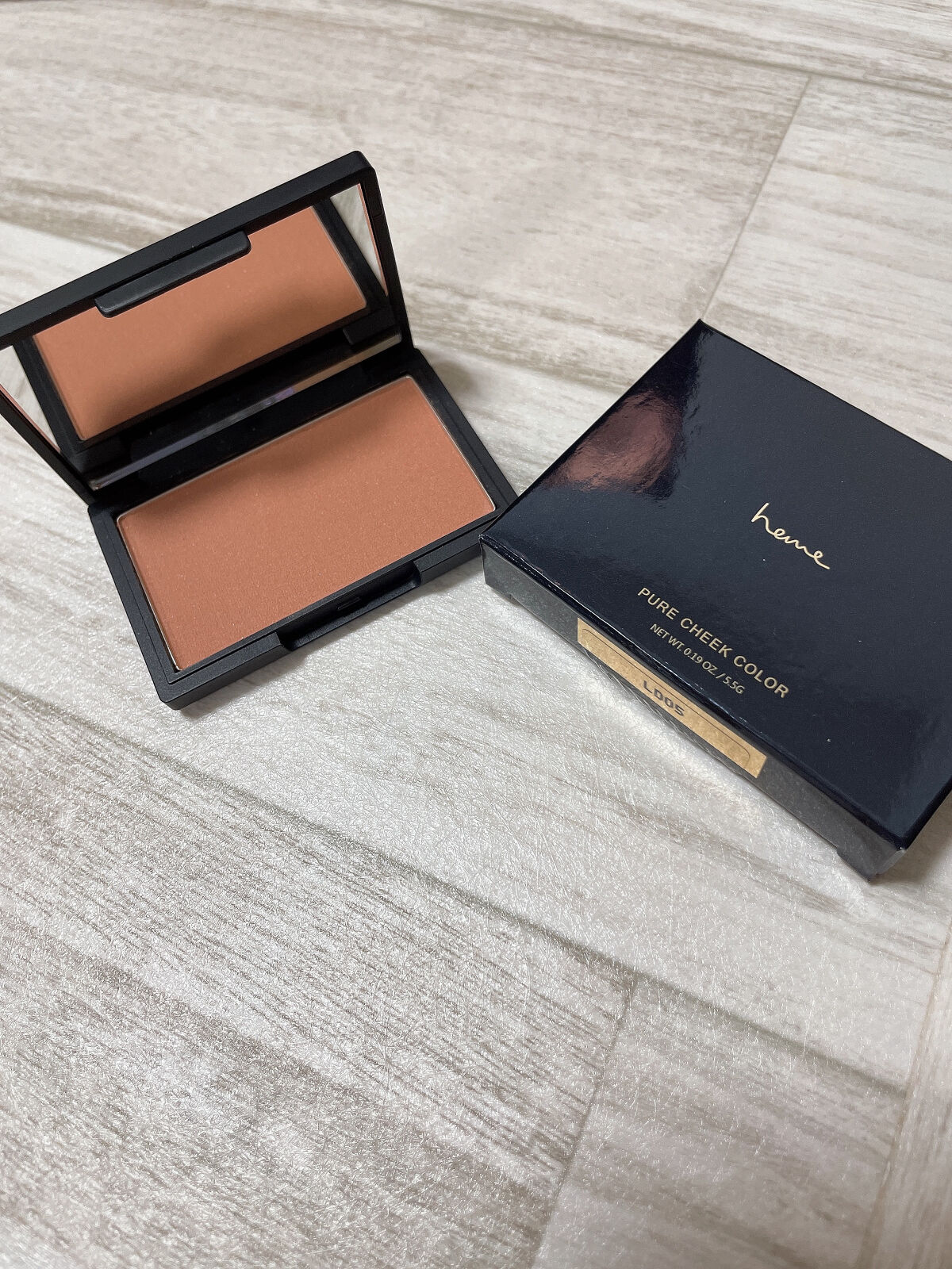 ピュア チーク カラー シナモンブラウン/heme/パウダーチークを使ったクチコミ（2枚目）