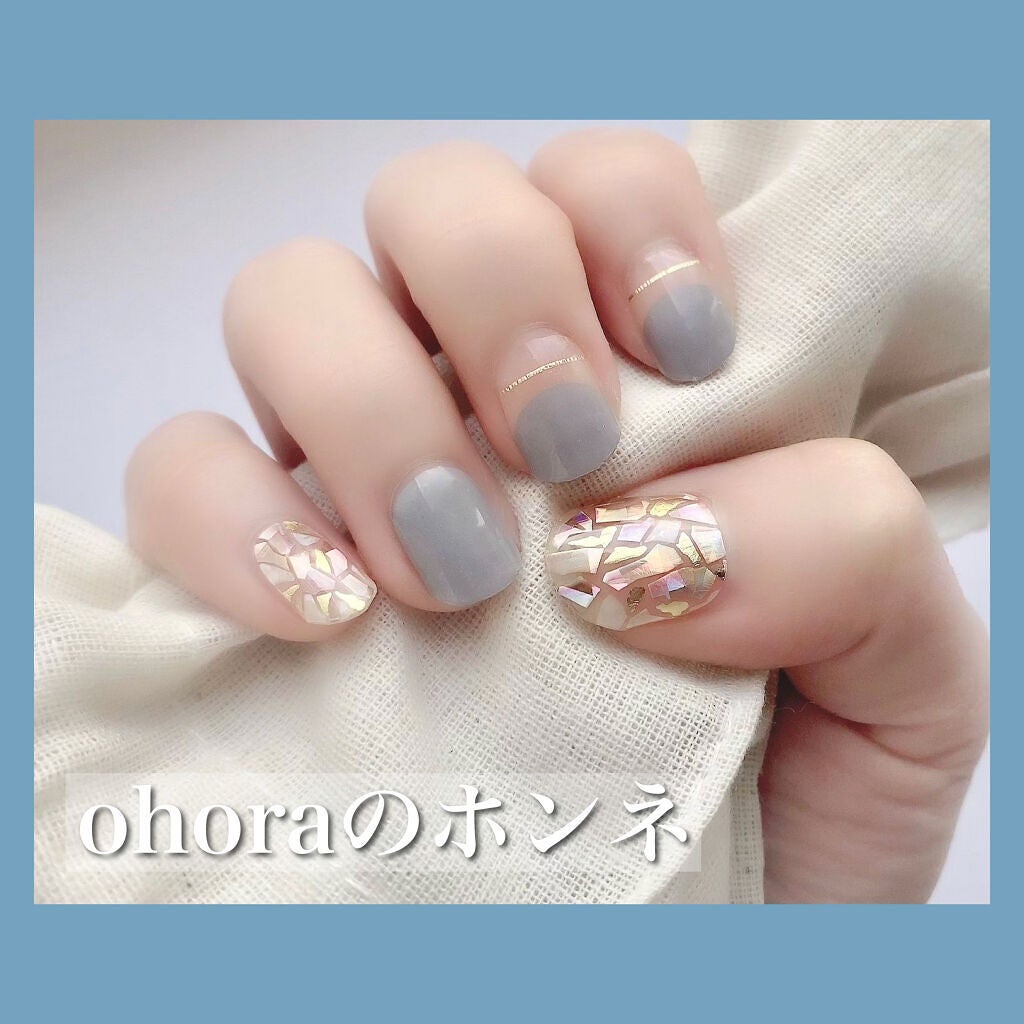 セミキュアジェルネイル(ハンド)/ohora/ネイルシールを使ったクチコミ(1枚目)