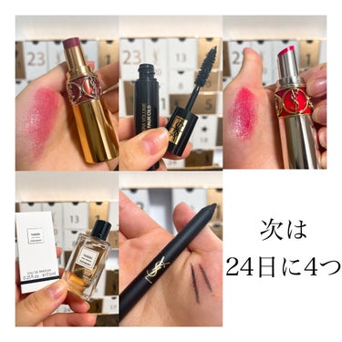 YVES SAINT LAURENT BEAUTE ノエル アドベント カレンダー のクチコミ「YSLのアドベントカレンダー直近5日間✨
この回のリップが神メンバー😍

──────────.....」（2枚目）