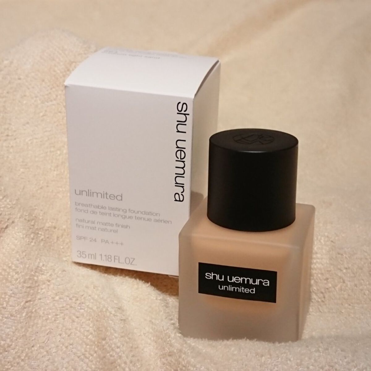 (旧)アンリミテッド ラスティング フルイド/shu uemura/リキッドファンデーションを使ったクチコミ(1枚目)