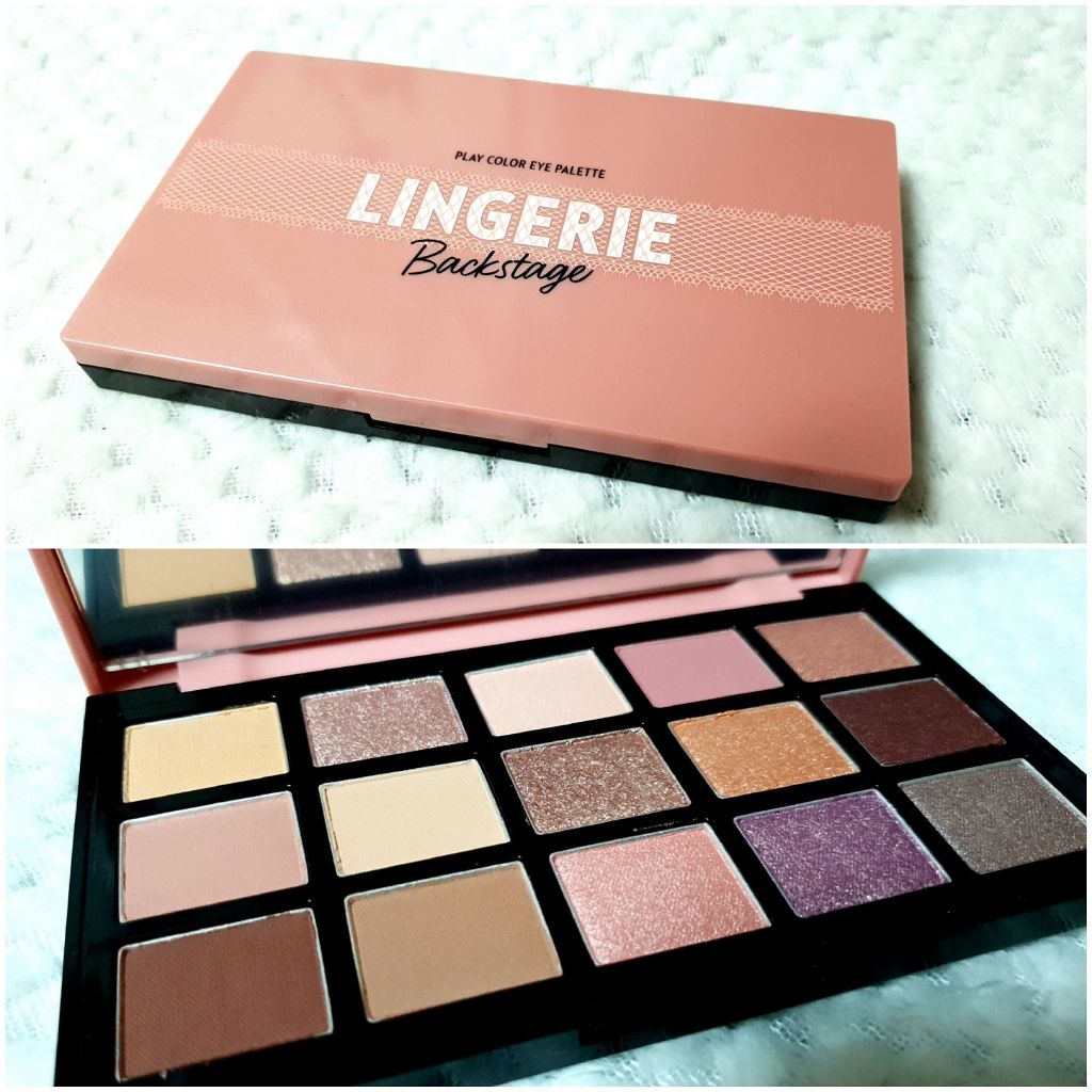 プレイカラーアイパレット ランジェリーバックステージ/ETUDE/アイシャドウパレットを使ったクチコミ（1枚目）