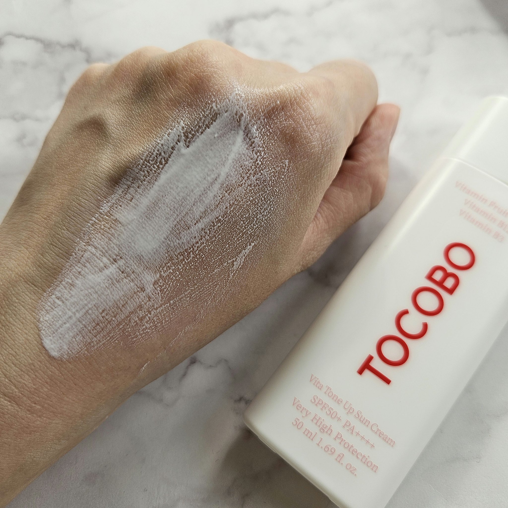 ビタトーンアップサンクリーム/TOCOBO/日焼け止めクリームを使ったクチコミ（3枚目）