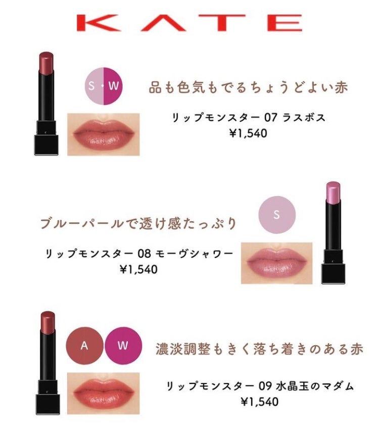 ケイト リップモンスター/KATE/口紅を使ったクチコミ(4枚目)