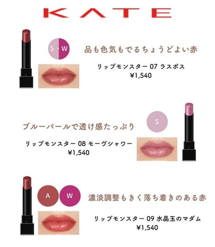 ケイト リップモンスター/KATE/口紅を使ったクチコミ(4枚目)