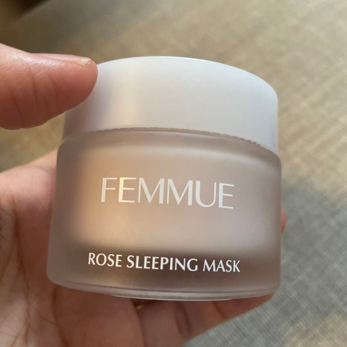 ローズウォーター スリーピングマスク/FEMMUE/フェイスクリームを使ったクチコミ(1枚目)