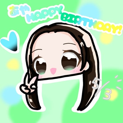 咲 來 ( さく ) on LIPS 「SAKUです!#あやの誕生日会の、歌詞動画とイラスト、です!!..」(4枚目)