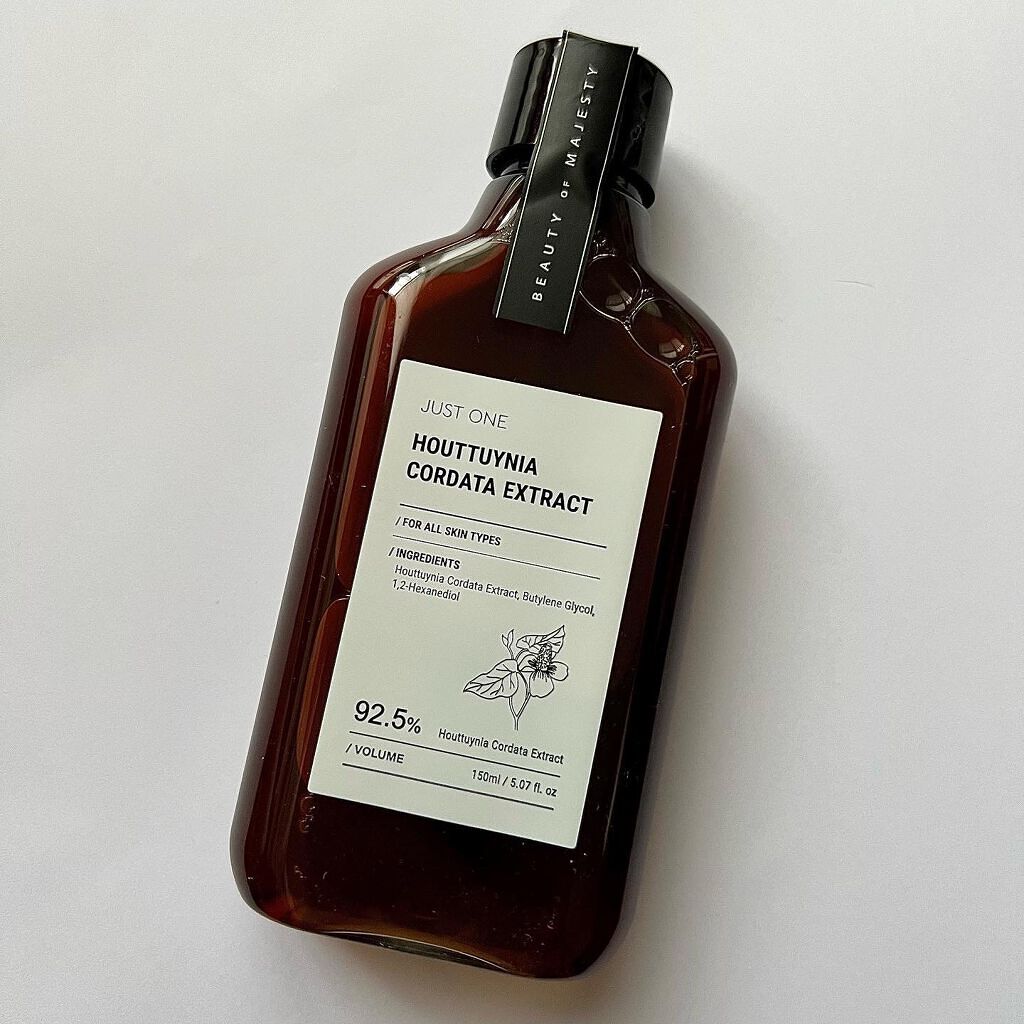 JUST ONE ヴィーガンエッセンス ドクダミエキス/BOM/化粧水を使ったクチコミ（2枚目）