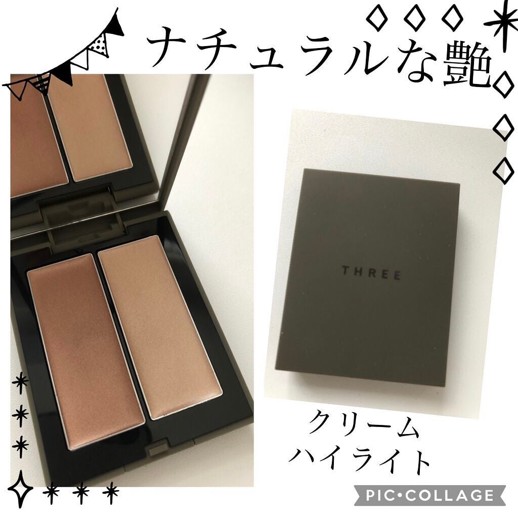 THREE シマリング グロー デュオ/THREE/クリームハイライトを使ったクチコミ(1枚目)