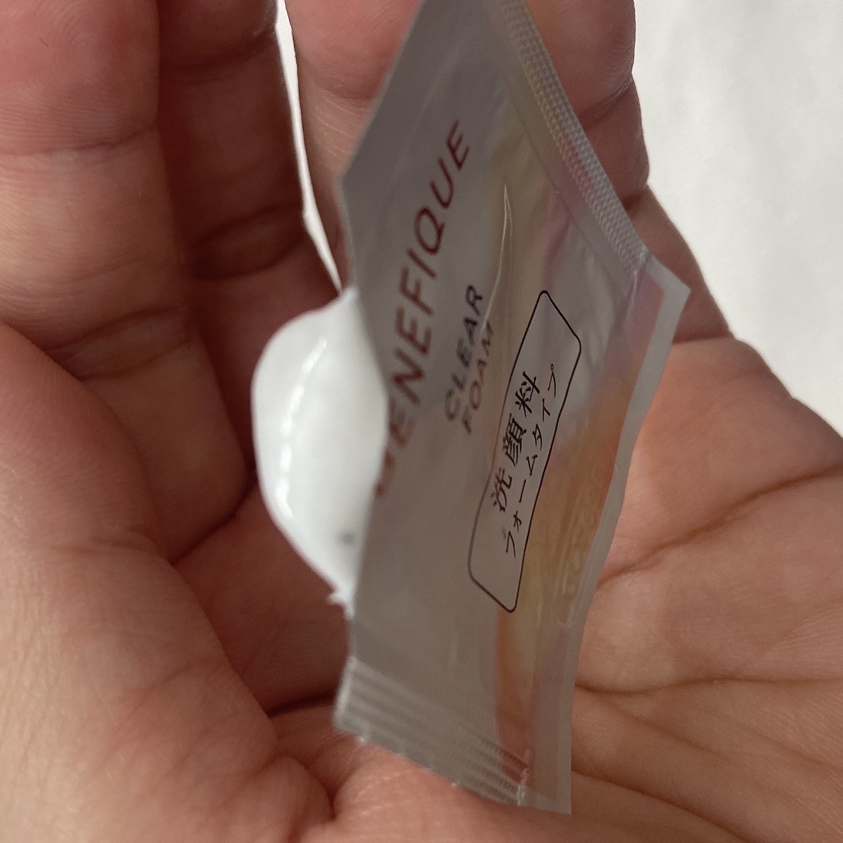 クリアフォーム/BENEFIQUE/洗顔フォームを使ったクチコミ（2枚目）