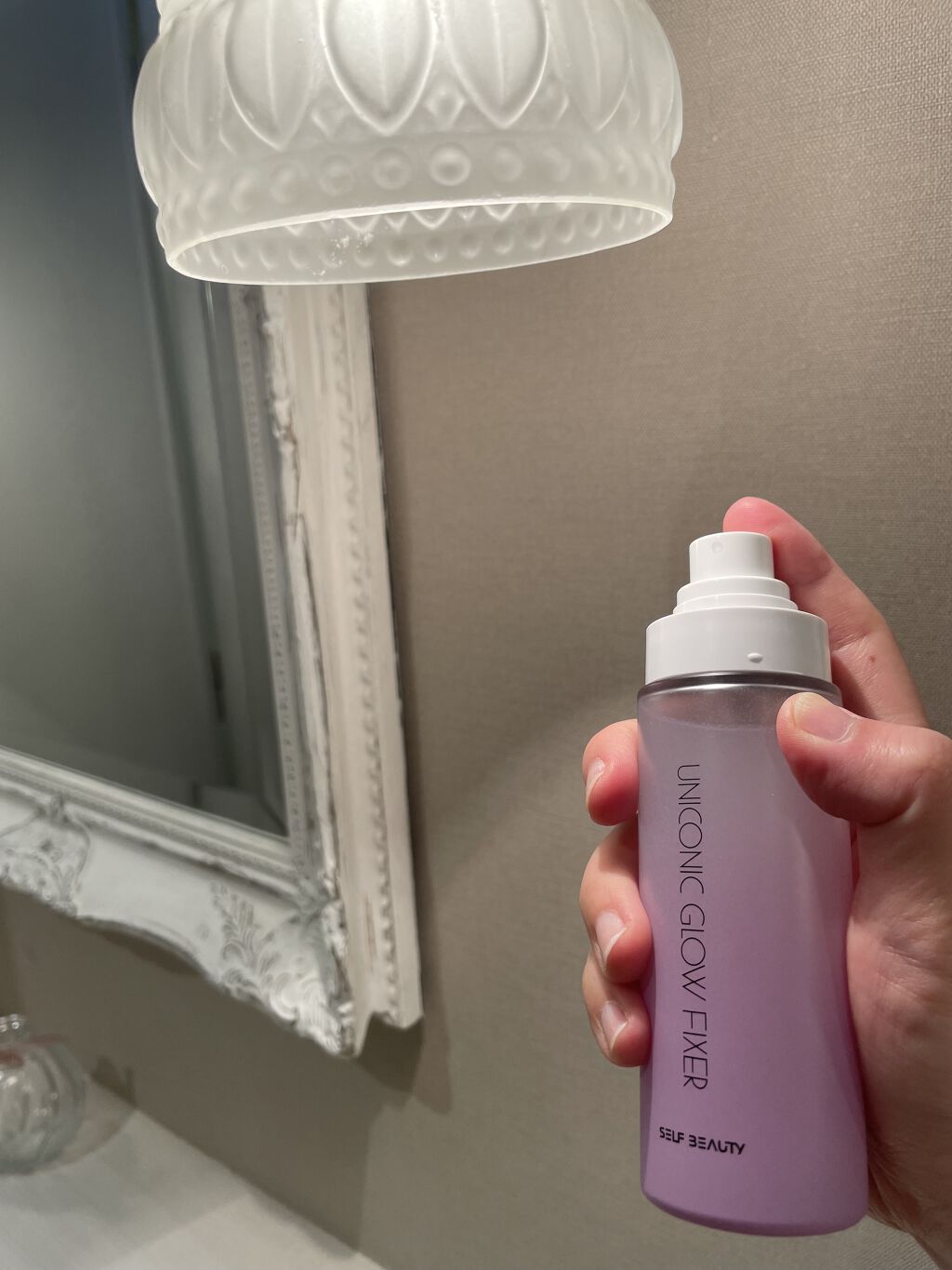 ユニコーン メイクアップグローフィックスミスト/SELF BEAUTY/フィックスミストを使ったクチコミ（2枚目）