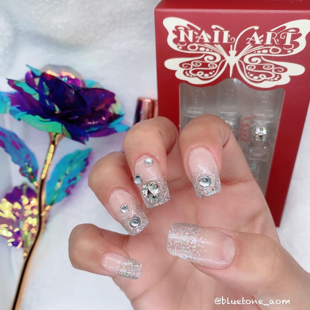 ノンワイプダイアモンドトップジェル/GELATO FACTORY/ジェルネイルを使ったクチコミ(4枚目)