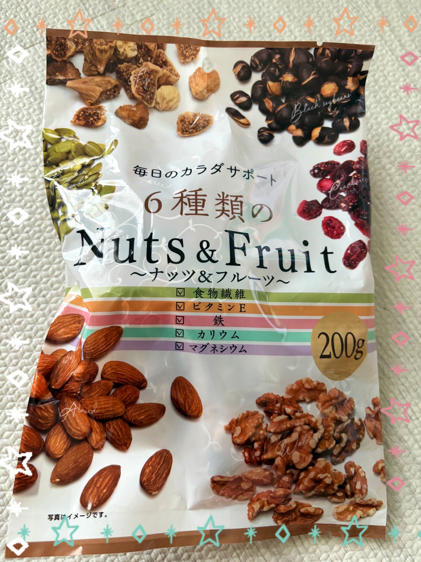 6種類のナッツ&フルーツ/ハース株式会社/その他を使ったクチコミ(1枚目)