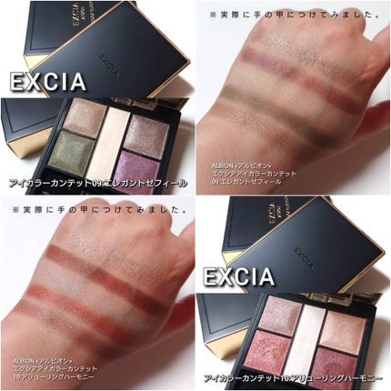 エクシア アイカラー カンテット/ALBION/アイシャドウパレットを使ったクチコミ(8枚目)