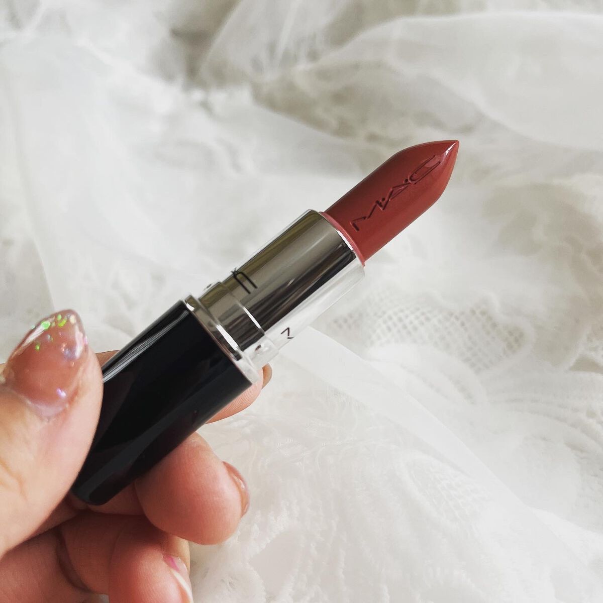 ラスターガラス リップスティック/M・A・C/口紅を使ったクチコミ（3枚目）