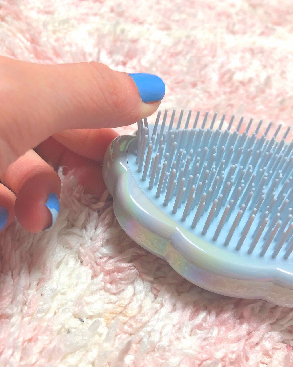 ファンファン アンタングルヘアブラシ/フランフラン/ヘアブラシを使ったクチコミ（3枚目）