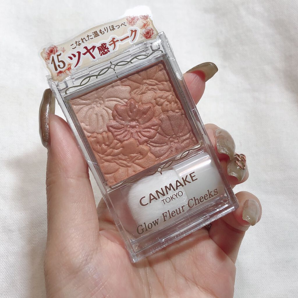 グロウフルールチークス 15 コッパーフルール/キャンメイク/パウダーチークを使ったクチコミ（2枚目）