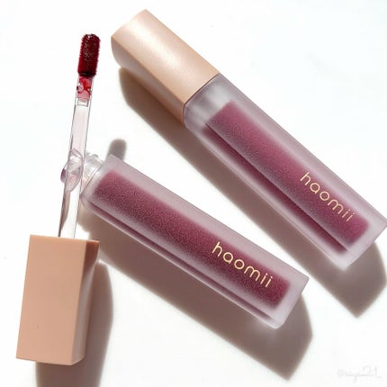 Melty flower lip tint 103 スパークルルビー/haomii/口紅を使ったクチコミ(2枚目)