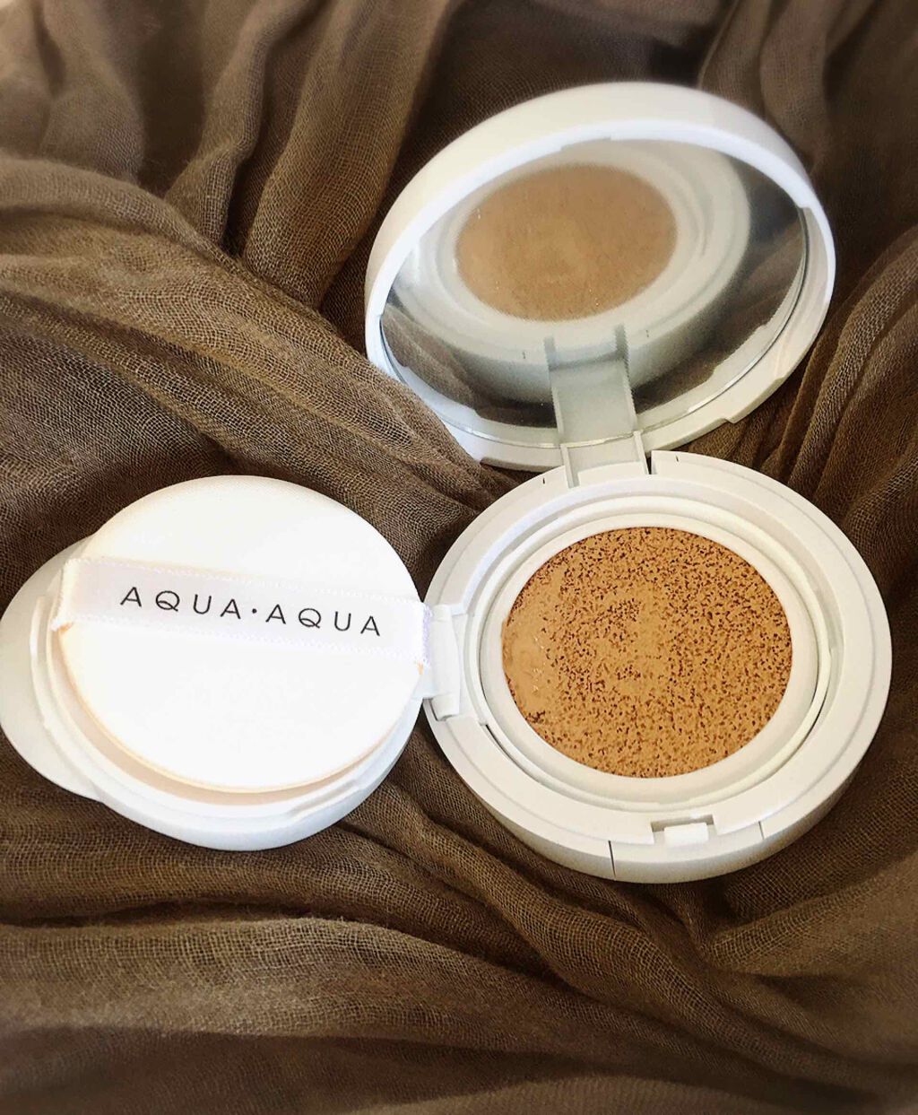 オーガニッククッションコンパクト/アクア・アクア/クッションファンデーションを使ったクチコミ(1枚目)