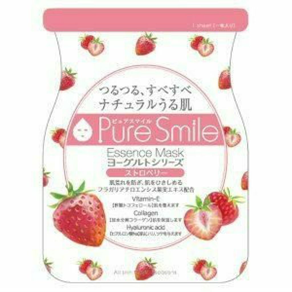 ヨーグルトシリーズ ストロベリー/Pure Smile/シートマスク・パックを使ったクチコミ（2枚目）