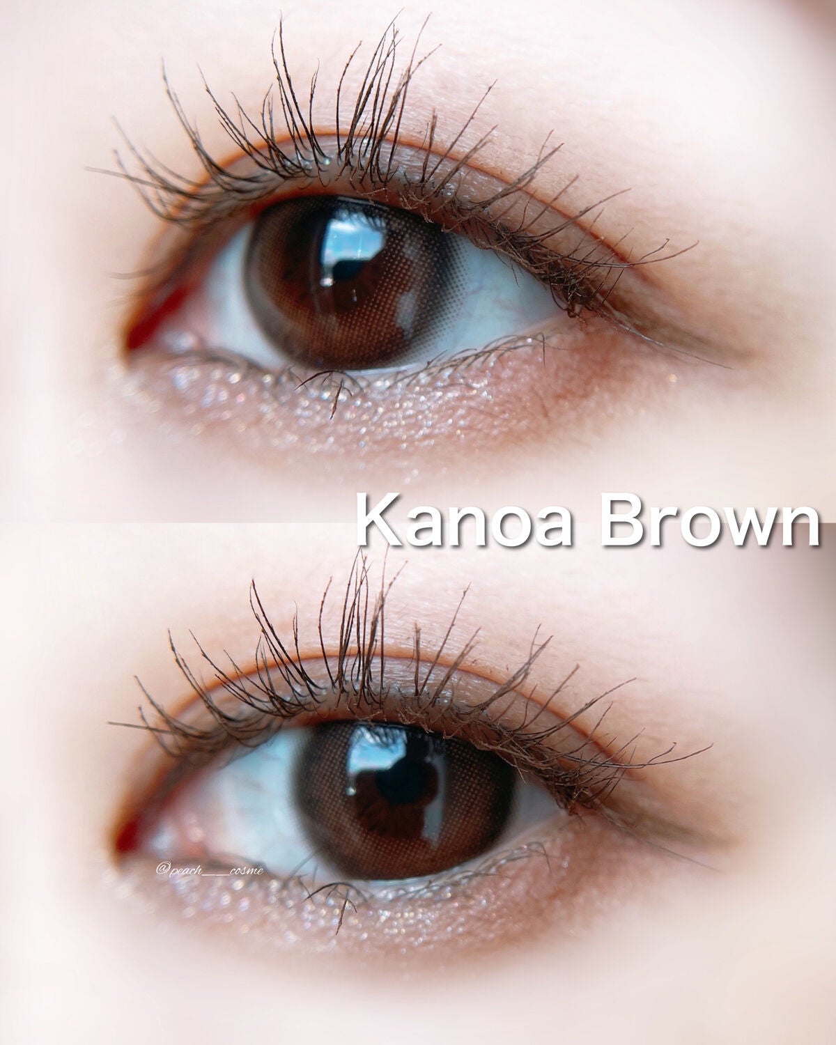 MOON カノアブラウン/カラコンムーン/カラーコンタクトレンズを使ったクチコミ(2枚目)