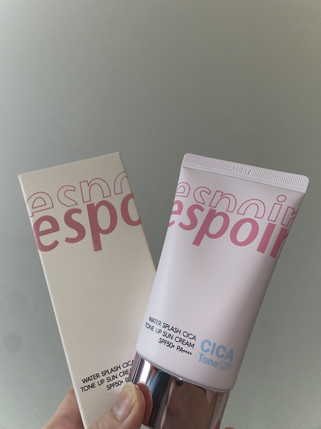 ウォータースプラッシュシカトーンアップクリーム/espoir/化粧下地を使ったクチコミ（1枚目）