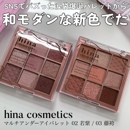 マルチアンダーアイパレット/hina cosmetics/アイシャドウパレットを使ったクチコミ(2枚目)