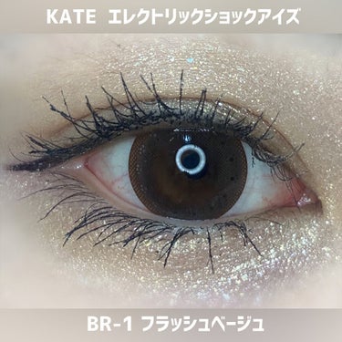 エレクトリックショックアイズ  BR-1 フラッシュベージュ/KATE/パウダーアイシャドウを使ったクチコミ（3枚目）