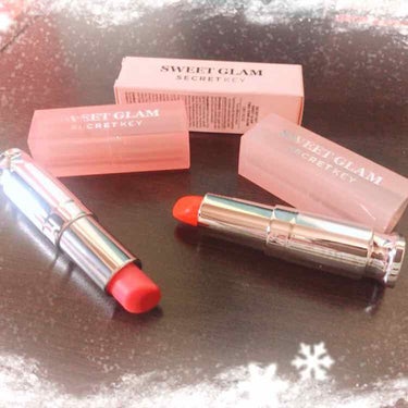 💄SWEET GLAM TINT GLOW
ジューシーオレンジ

💄SWEET GLAM TWO-TONE GLOW
干しバラ

Qoo10で注文してたのが、やっと
届きました（＾ν＾）✨
二つで140