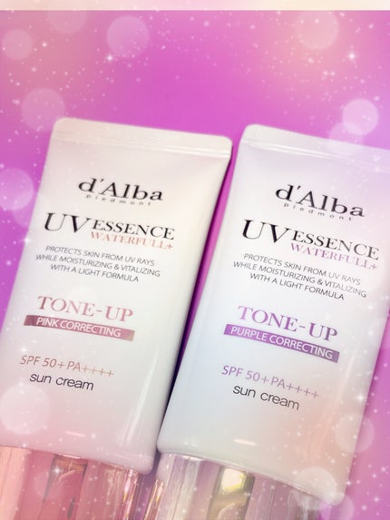 ダルバ ウォータフル トーンアップ サンクリーム(パープル)/ダルバ/日焼け止めクリームを使ったクチコミ(3枚目)