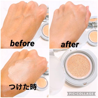 Hugging Skin Cushion/Javin De Seoul/クッションファンデーションを使ったクチコミ（2枚目）