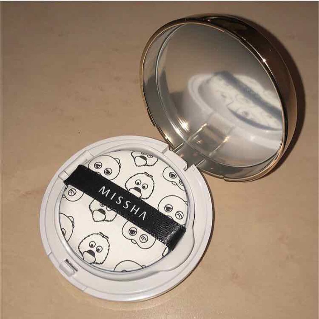 M クッション ファンデーション(モイスチャー)/MISSHA/クッションファンデーションを使ったクチコミ（2枚目）