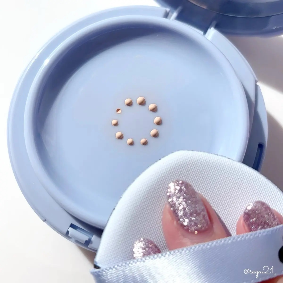 ベイブスキンベイビーブルークッション/unleashia/クッションファンデーションを使ったクチコミ（2枚目）