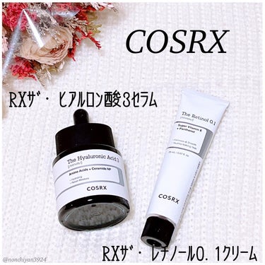  
🖤COSRX🖤
✔︎︎︎︎ RXザ・ヒアルロン酸3セラム
·
● 低分子ヒアルロン酸配合
● 低刺激で全ての肌タイプに使いやすい
● レチノールとの相性が抜群ですべすべした肌を叶える
·
とろみのあ