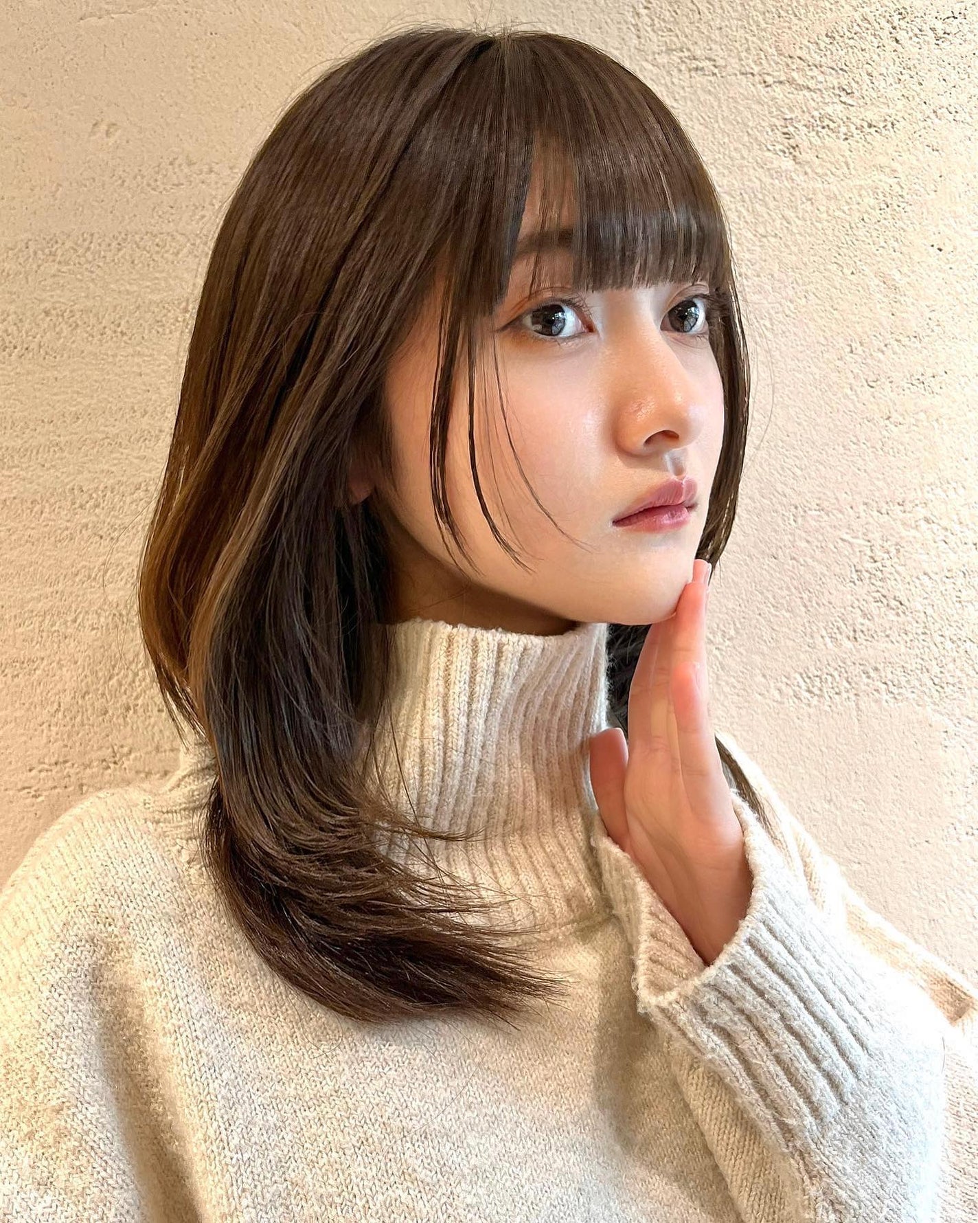 HARUNA on LIPS 「.大人なナチュラルヘア✨.韓国っぽく🌟ワンカールでやりすぎない..」(3枚目)