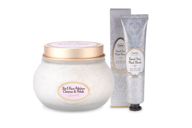 SABON フェイススクラブ＆マスクキット ブルーミング デッドシーマスク