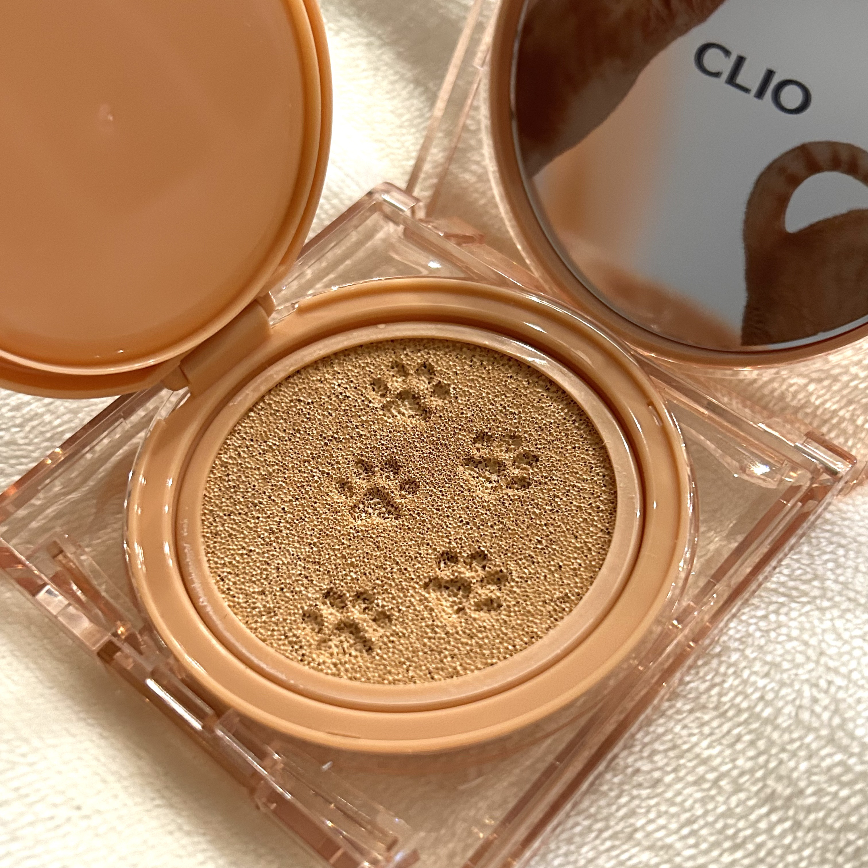 キル カバー ザ ニュー ファンウェア クッション 03 LINEN(KOSHORT IN SEOUL)/CLIO/クッションファンデーションを使ったクチコミ（3枚目）