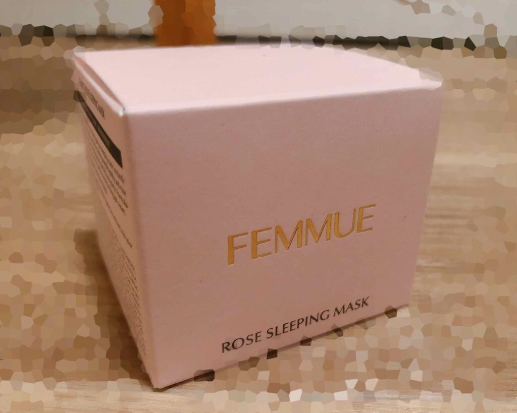 ローズウォーター スリーピングマスク/FEMMUE/フェイスクリームを使ったクチコミ(3枚目)