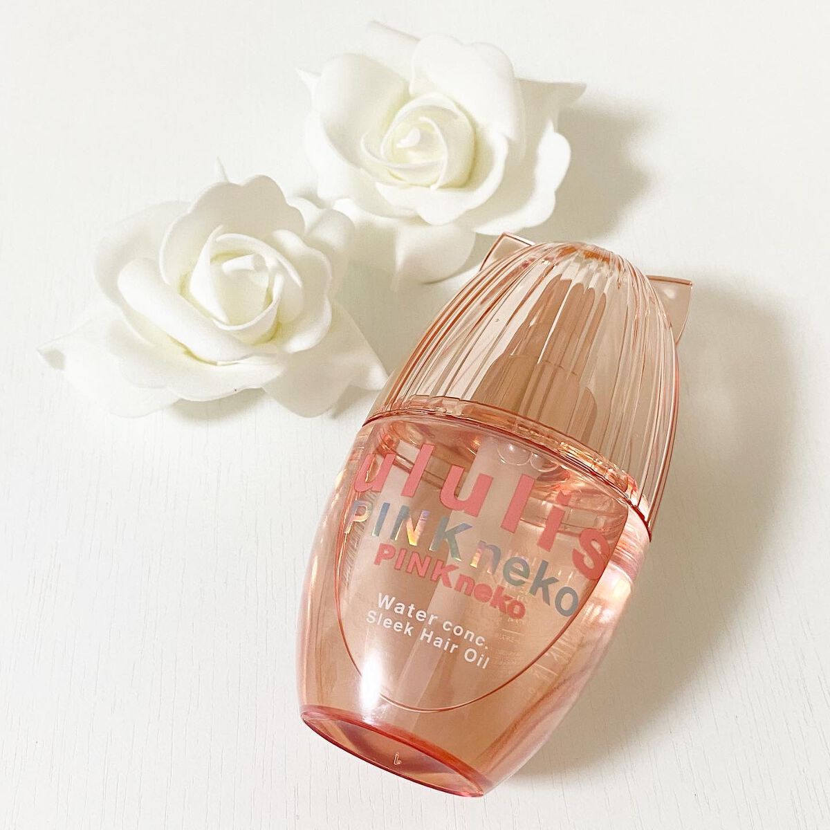 ululis ウルリス ピンクネコ  ウォーターコンク スリーク ヘアオイルのクチコミ「『ウルリス ピンクネコ ウォーターコンク スリーク ヘアオイル』
.
インナードライ髪の水分量.....」（1枚目）