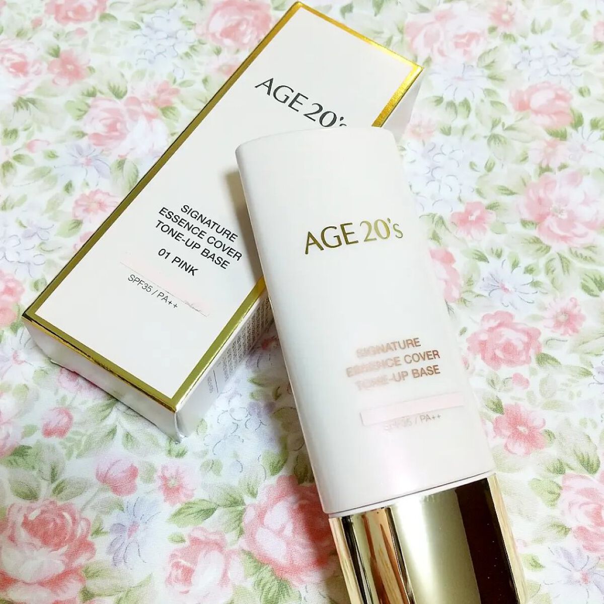 シグネチャーエッセンスカバー トーンアップベース 01 PINK/AGE20’s/化粧下地を使ったクチコミ（1枚目）