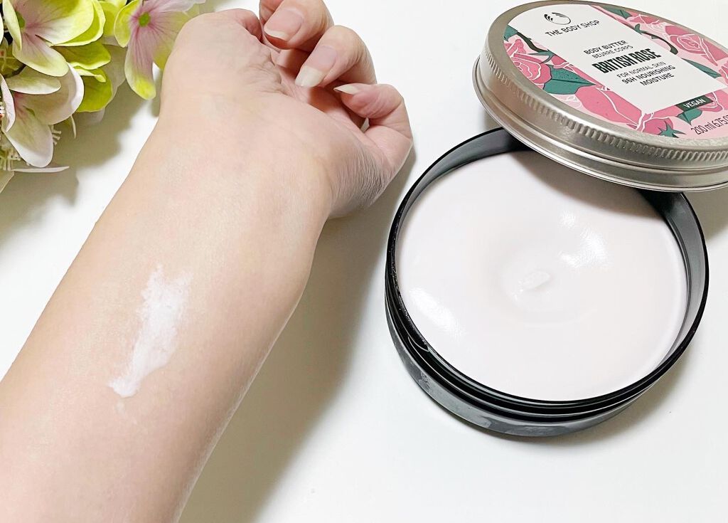 ボディバター ブリティッシュローズ/THE BODY SHOP/ボディクリームを使ったクチコミ(3枚目)
