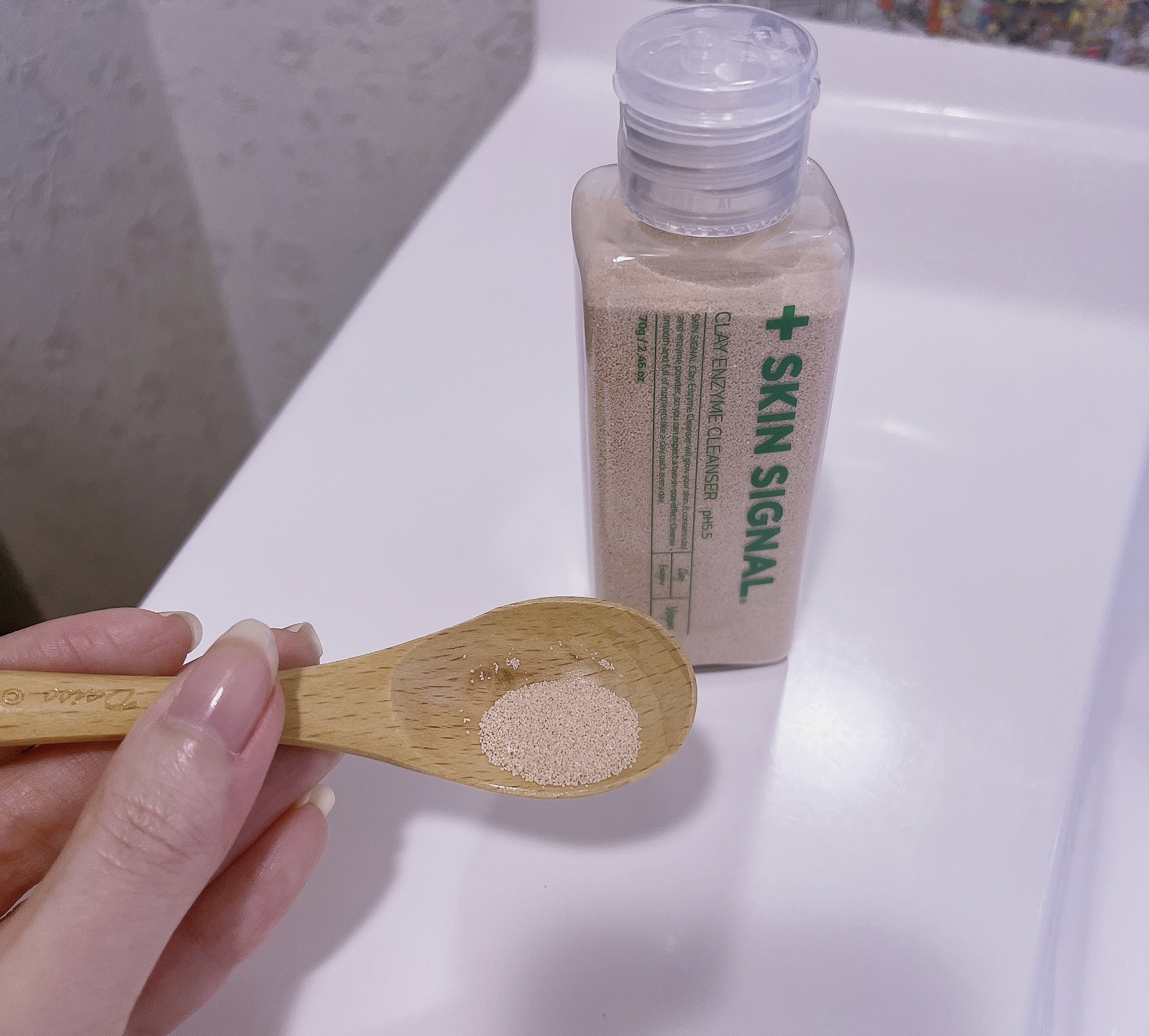 ピンククレイ酵素クレンザー/SKIN SIGNAL/洗顔パウダーを使ったクチコミ（2枚目）