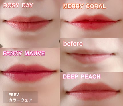 カラーウェア ファンシーモーブ/FEEV/口紅を使ったクチコミ(1枚目)