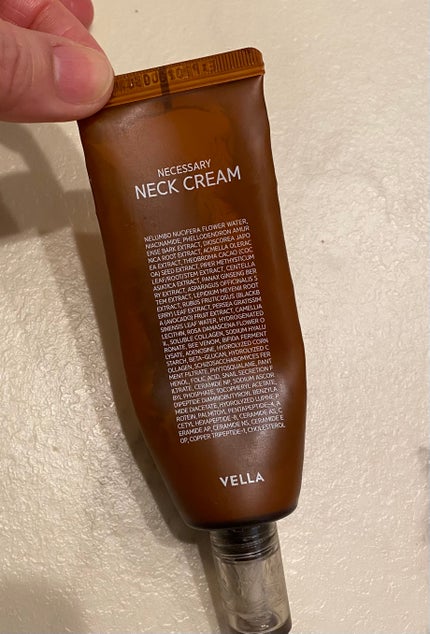 ネセサリーネッククリーム チューブタイプ/VELLA/ネック・デコルテケアを使ったクチコミ(1枚目)