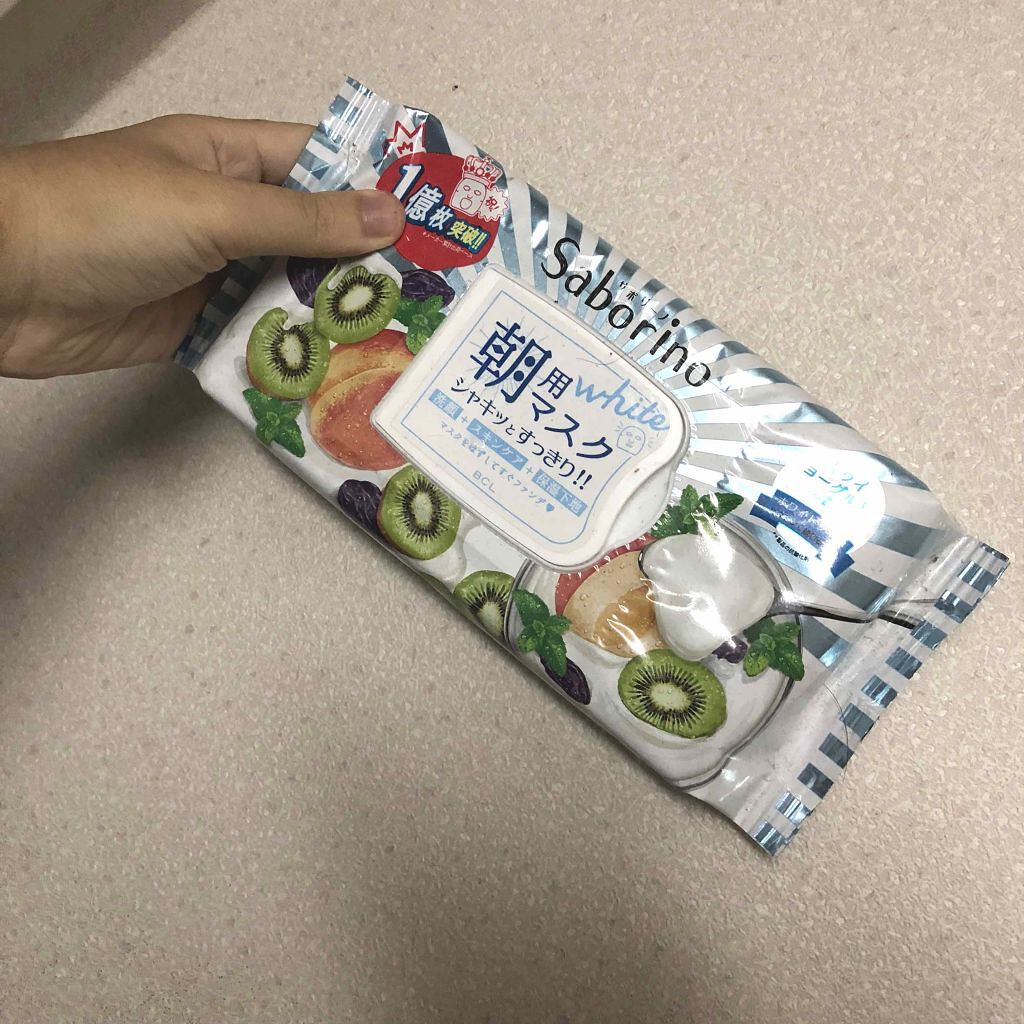 目ざまシート フレッシュ果実のホワイトタイプ/サボリーノ/シートマスク・パックを使ったクチコミ（1枚目）