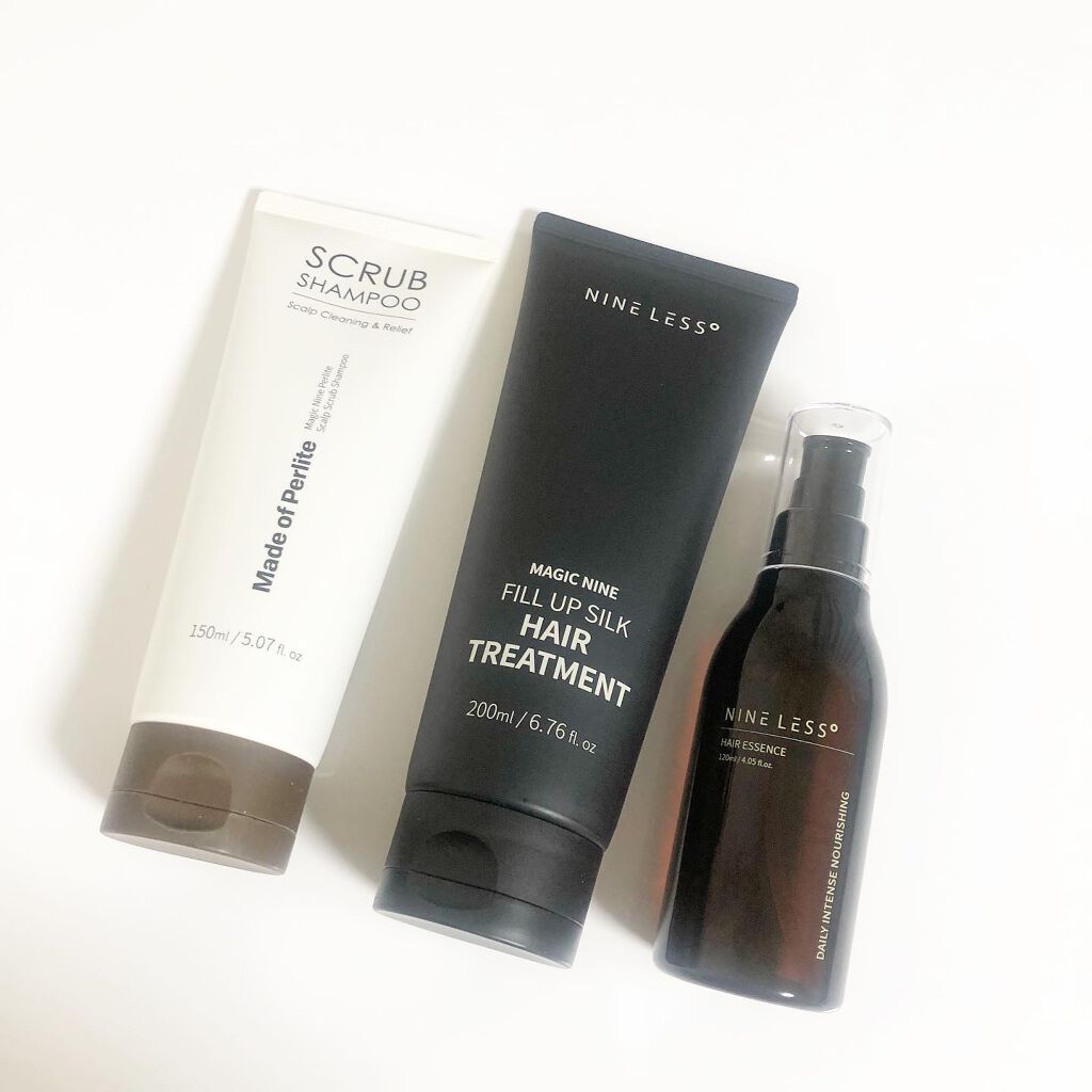 Magic Nine Perlite Scalp Scrub Shampoo/NINELESS/市販シャンプーを使ったクチコミ（1枚目）